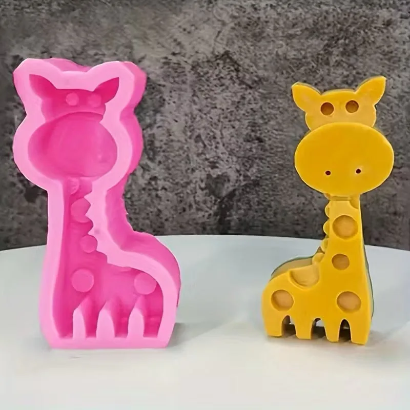 Molde de silicona con forma de jirafa